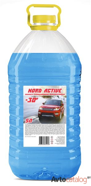 Жидкость стекломывающая низкозамерзающая NORD ACTIVE -25, 5 л
